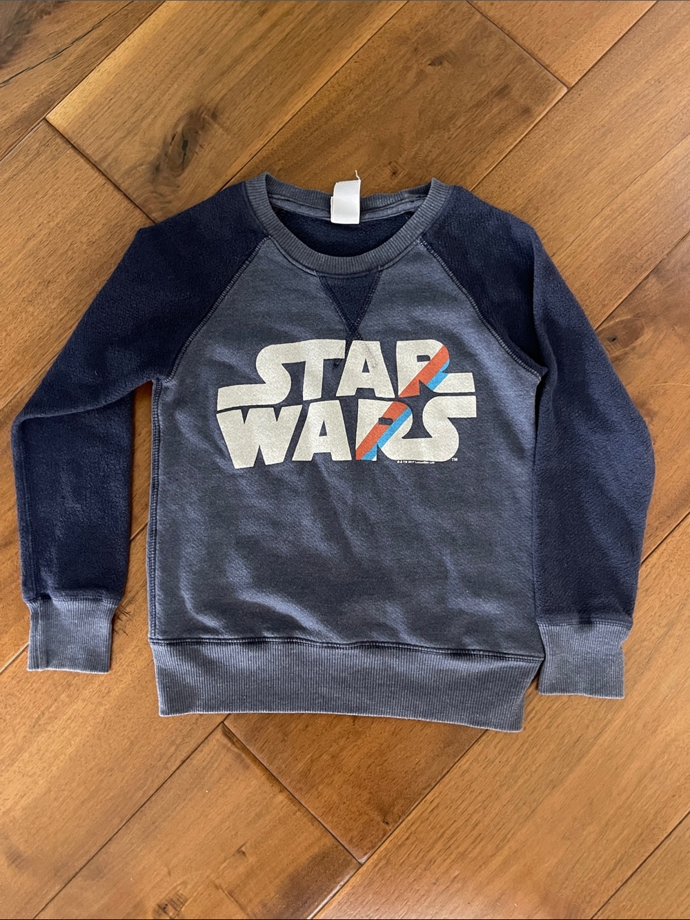 Junk Food Clothing Navy & Gray Star Wars Logo Sweatshirt